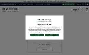 NA Wholesale website