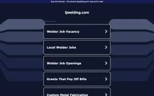 TJ & Co. Welding website