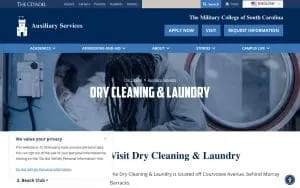 The Citadel Laundry website