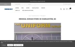 The Uniform Outlet of Charleston website