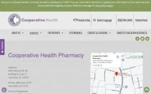 Cooperative Health Pharmacy website