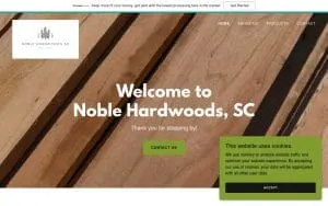 Noble Hardwoods SC website