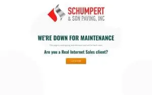 Schumpert & Son Paving website