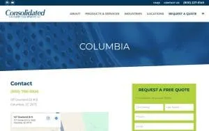 Consolidated Laundry Equipment website