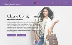 Classic Consignments of Charleston website