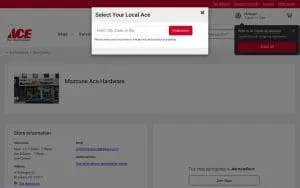 Mazzone Ace Hardware website