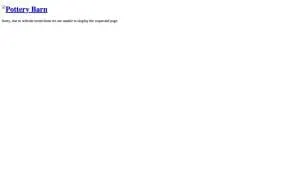 Pottery Barn of New York website