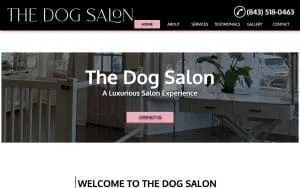 The Dog Salon, and Cat Grooming website