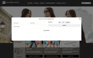 Columbia Place Mall website
