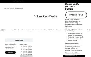 LOFT of Columbia website