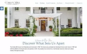 Corley Mill House & Gardens website