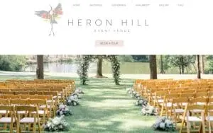 Heron Hill Venue website