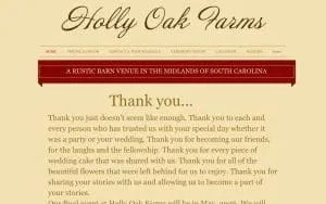 Holly Oak Farms website