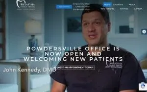 Bella Vista Family Dental of Powdersville website