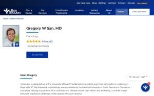 Gregory W San, MD