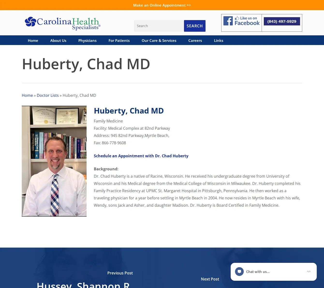 Dr. Chad R. Huberty, MD