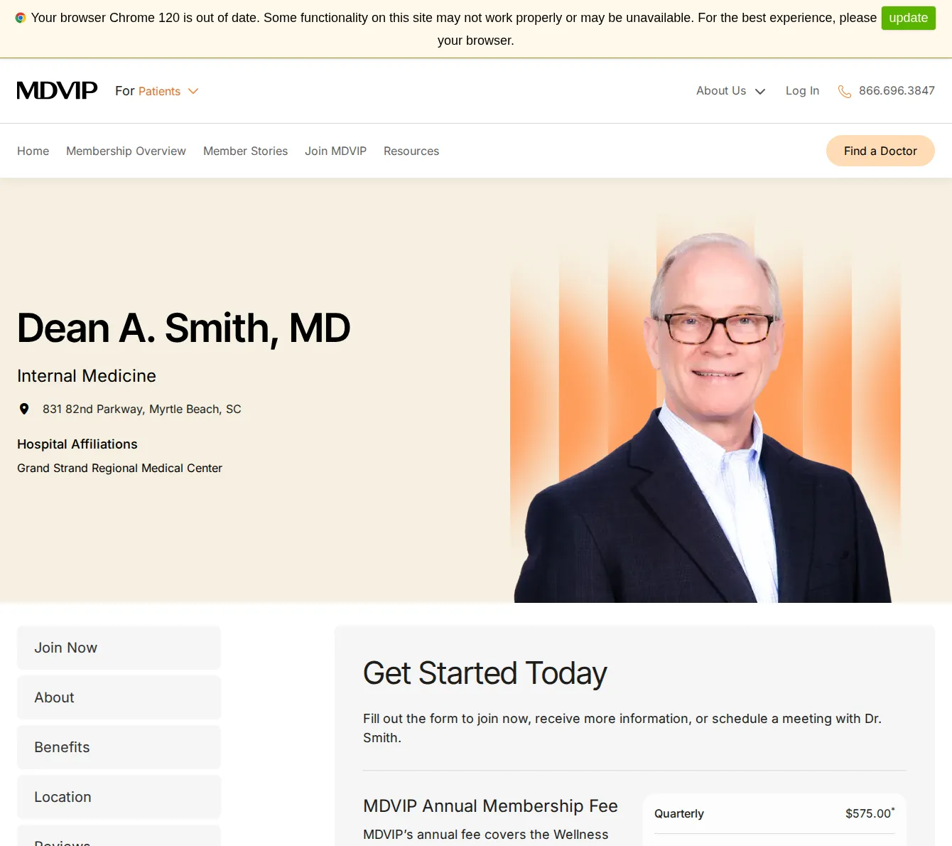 Dr. Dean A. Smith, MD